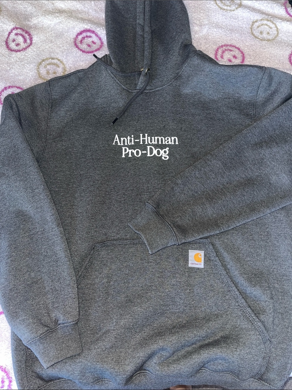 Carhartt Anti-Human pro-dog hoodie